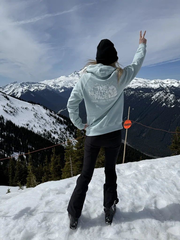 Shanti Benoit Boyce, NP at Northwest Medical Arts, on top of a mountain
